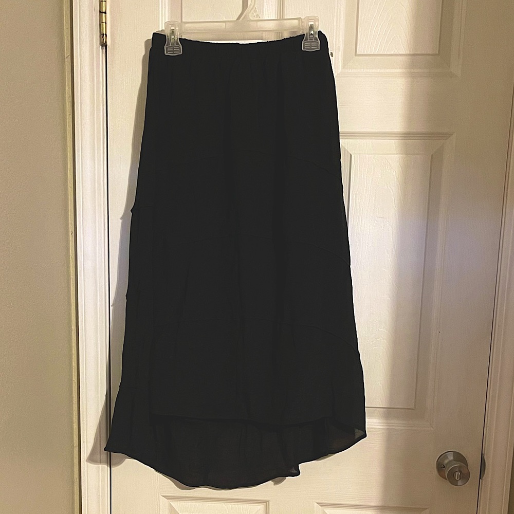 Always Indigo Hi-Low Flowy Skirt